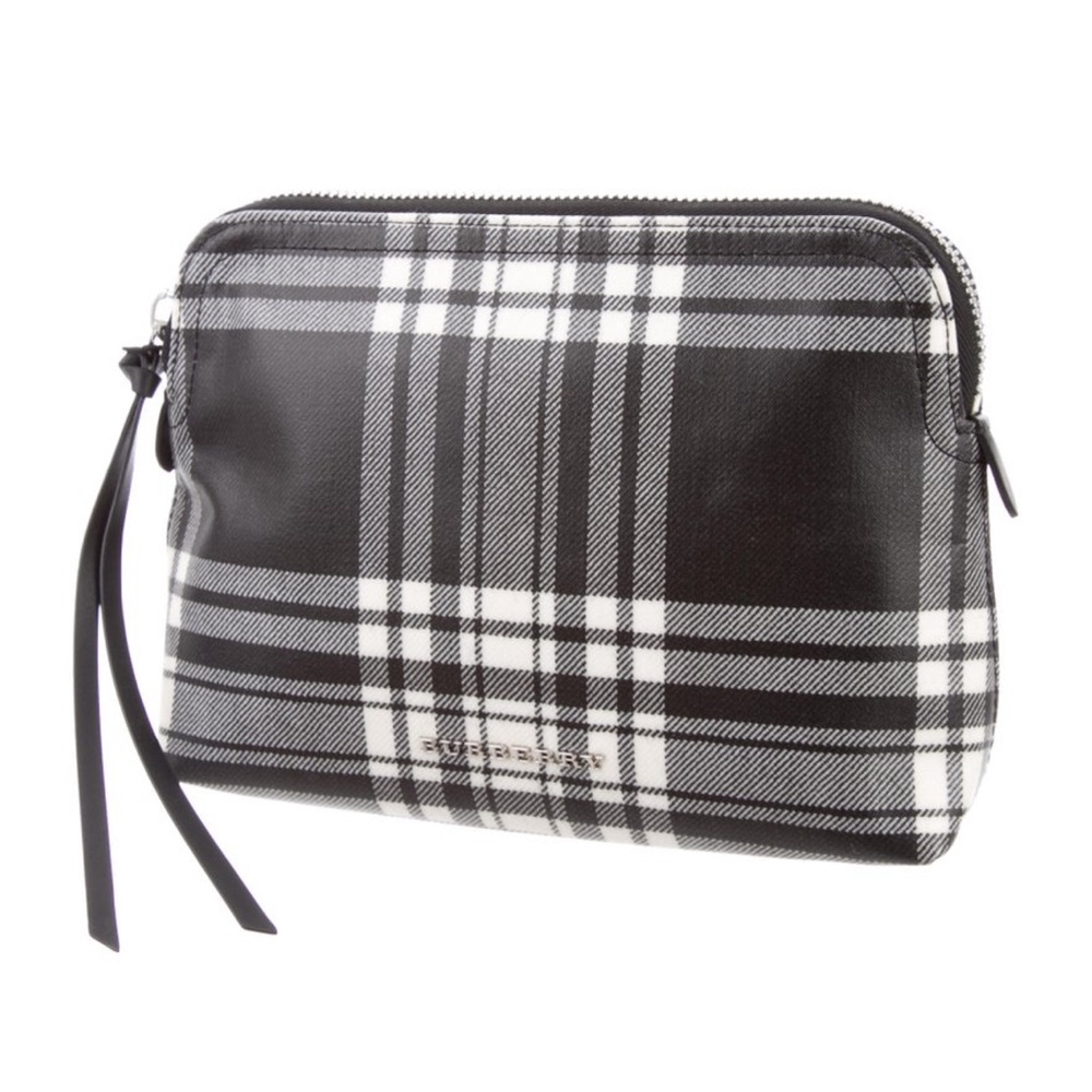 Burberry Large Tartan Patchwork Pouch - image 3